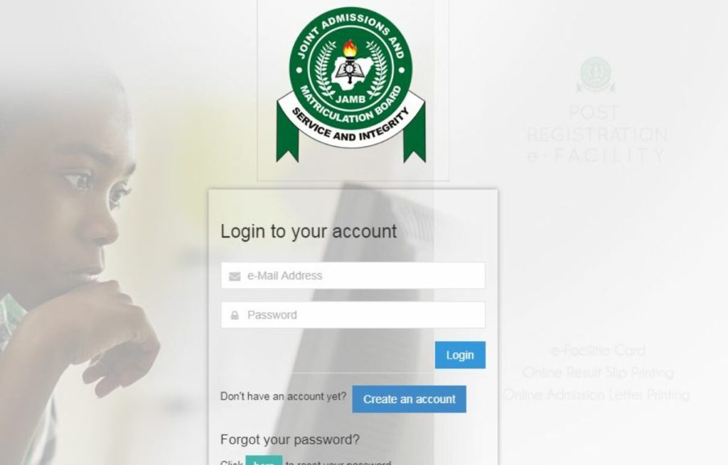 JAMB Login Portal Using Registration Number MisJoy Forum