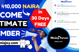 Answer Questions Online in Nigeria, Win Free Cash Data (How MisJoy Forum Works)